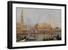 View of the Ducal Palace in Venice-Canaletto-Framed Giclee Print