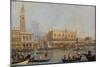 View of the Ducal Palace in Venice-Canaletto-Mounted Giclee Print