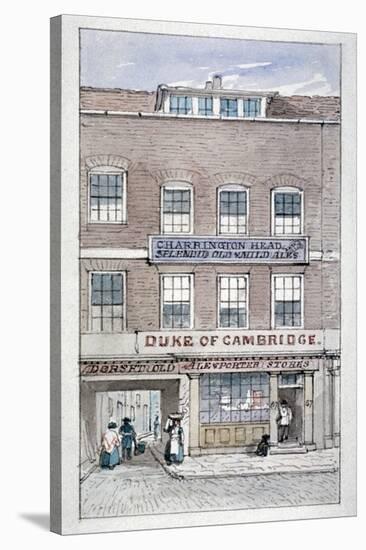 View of the Duke of Cambridge Tavern, Shoe Lane, City of London, C1840-James Findlay-Stretched Canvas