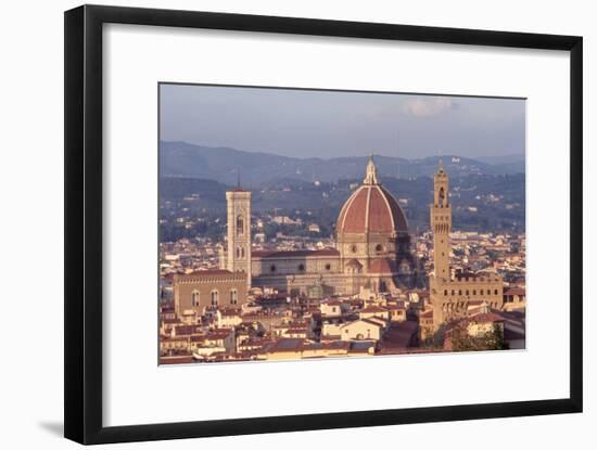 View of the Duomo and Palazzo Vecchio-null-Framed Giclee Print