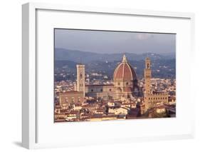 View of the Duomo and Palazzo Vecchio-null-Framed Giclee Print