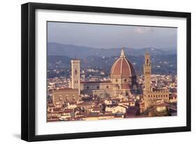 View of the Duomo and Palazzo Vecchio-null-Framed Giclee Print