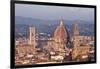 View of the Duomo and Palazzo Vecchio-null-Framed Giclee Print