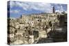 View of the Duomo and the Sassi of Matera, from the Cliffside, Basilicata, Italy, Europe-Olivier Goujon-Stretched Canvas