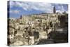View of the Duomo and the Sassi of Matera, from the Cliffside, Basilicata, Italy, Europe-Olivier Goujon-Stretched Canvas