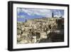 View of the Duomo and the Sassi of Matera, from the Cliffside, Basilicata, Italy, Europe-Olivier Goujon-Framed Photographic Print