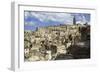 View of the Duomo and the Sassi of Matera, from the Cliffside, Basilicata, Italy, Europe-Olivier Goujon-Framed Photographic Print