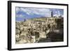 View of the Duomo and the Sassi of Matera, from the Cliffside, Basilicata, Italy, Europe-Olivier Goujon-Framed Photographic Print