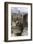 View of the Duomo and the Sassi of Matera, from the Cliffside, Basilicata, Italy, Europe-Olivier Goujon-Framed Photographic Print