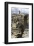 View of the Duomo and the Sassi of Matera, from the Cliffside, Basilicata, Italy, Europe-Olivier Goujon-Framed Photographic Print