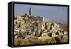 View of the Duomo and the Sassi of Matera, from the Cliffside, Matera, Basilicata, Italy, Europe-Olivier Goujon-Framed Stretched Canvas