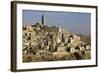 View of the Duomo and the Sassi of Matera, from the Cliffside, Matera, Basilicata, Italy, Europe-Olivier Goujon-Framed Photographic Print