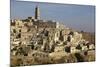 View of the Duomo and the Sassi of Matera, from the Cliffside, Matera, Basilicata, Italy, Europe-Olivier Goujon-Mounted Photographic Print