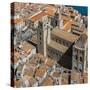 View of the Duomo (Cathedral) from the Rocca (Fortress)-Massimo Borchi-Stretched Canvas