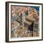 View of the Duomo (Cathedral) from the Rocca (Fortress)-Massimo Borchi-Framed Photographic Print