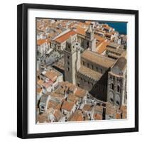 View of the Duomo (Cathedral) from the Rocca (Fortress)-Massimo Borchi-Framed Photographic Print