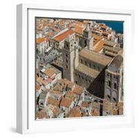 View of the Duomo (Cathedral) from the Rocca (Fortress)-Massimo Borchi-Framed Photographic Print