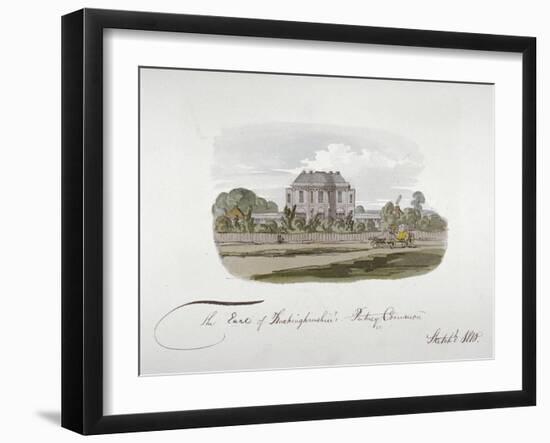 View of the Earl of Buckinghamshire's Mansion at Putney Common, London, 1810-null-Framed Giclee Print