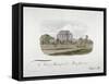 View of the Earl of Buckinghamshire's Mansion at Putney Common, London, 1810-null-Framed Stretched Canvas