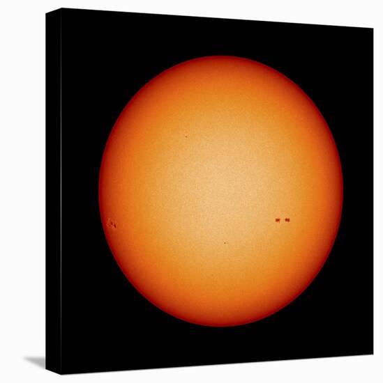 View of the Earth-Facing Surface of the Sun Showing a Few Small Sunspots-null-Stretched Canvas