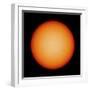 View of the Earth-Facing Surface of the Sun Showing a Few Small Sunspots-null-Framed Premium Photographic Print