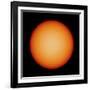 View of the Earth-Facing Surface of the Sun Showing a Few Small Sunspots-null-Framed Photographic Print