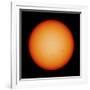 View of the Earth-Facing Surface of the Sun Showing a Few Small Sunspots-null-Framed Photographic Print