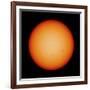 View of the Earth-Facing Surface of the Sun Showing a Few Small Sunspots-null-Framed Photographic Print