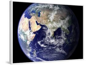 View of the Earth from Space Showing the Eastern Hemisphere-Stocktrek Images-Framed Photographic Print