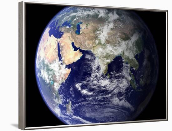 View of the Earth from Space Showing the Eastern Hemisphere-Stocktrek Images-Framed Photographic Print