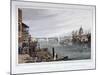 View of the East Side of Southwark Bridge, London, 1820-Robert Havell the Younger-Mounted Giclee Print
