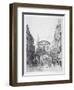 View of the East Side of Temple Bar, London, 1877-Alfred-Louis Brunet-Debaines-Framed Giclee Print