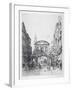 View of the East Side of Temple Bar, London, 1877-Alfred-Louis Brunet-Debaines-Framed Giclee Print