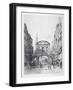 View of the East Side of Temple Bar, London, 1877-Alfred-Louis Brunet-Debaines-Framed Giclee Print