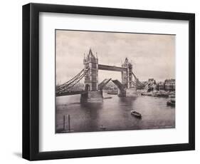 View of the East Side of Tower Bridge, Stepney, London, C1900-null-Framed Photographic Print