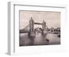 View of the East Side of Tower Bridge, Stepney, London, C1900-null-Framed Photographic Print