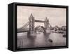 View of the East Side of Tower Bridge, Stepney, London, C1900-null-Framed Stretched Canvas