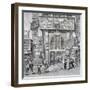 View of the Eastern Entrance to Exeter Change, Westminster, London, 1829-null-Framed Giclee Print