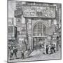 View of the Eastern Entrance to Exeter Change, Westminster, London, 1829-null-Mounted Giclee Print