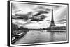 View of the Eiffel Tower - Paris - France-Philippe Hugonnard-Framed Stretched Canvas