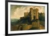 View of the Entrance of Carisbrooke Castle, Isle of Wight, 1815-John Martin-Framed Giclee Print