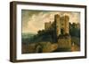 View of the Entrance of Carisbrooke Castle, Isle of Wight, 1815-John Martin-Framed Giclee Print