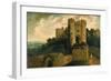 View of the Entrance of Carisbrooke Castle, Isle of Wight, 1815-John Martin-Framed Giclee Print