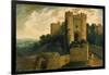 View of the Entrance of Carisbrooke Castle, Isle of Wight, 1815-John Martin-Framed Giclee Print