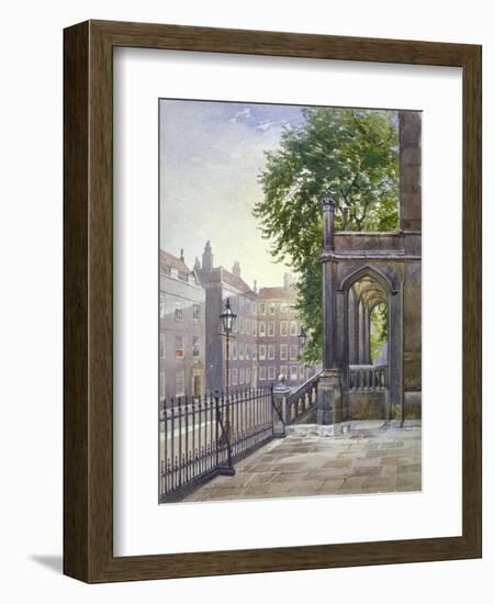 View of the entrance to Gray's Inn Hall, South Square, London, 1886-John Crowther-Framed Giclee Print