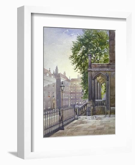 View of the entrance to Gray's Inn Hall, South Square, London, 1886-John Crowther-Framed Giclee Print