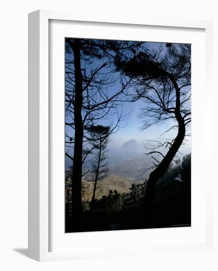 View of the Ercole Valley from Erice, Sicily, Italy-Oliviero Olivieri-Framed Photographic Print