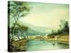 View of the Erie Canal-George Harvey-Stretched Canvas