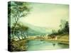 View of the Erie Canal-George Harvey-Stretched Canvas