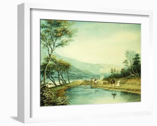 View of the Erie Canal-George Harvey-Framed Giclee Print